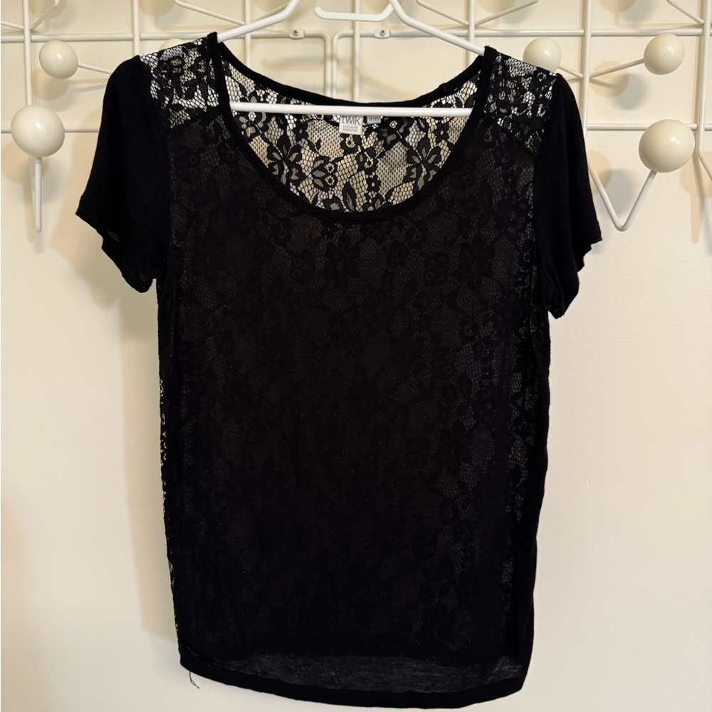 Simons Black Lace Blouse